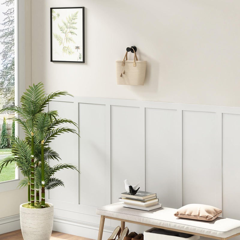 Angle Simple Towel Hook Matte Black, Stainless Steel Bathroom Hand Towel Holder, Compact Round Robe Hook Wall Mount - Image 2